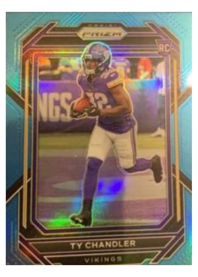 2022 Panini Prizm Base Set Ty Chandler Blue #348 card