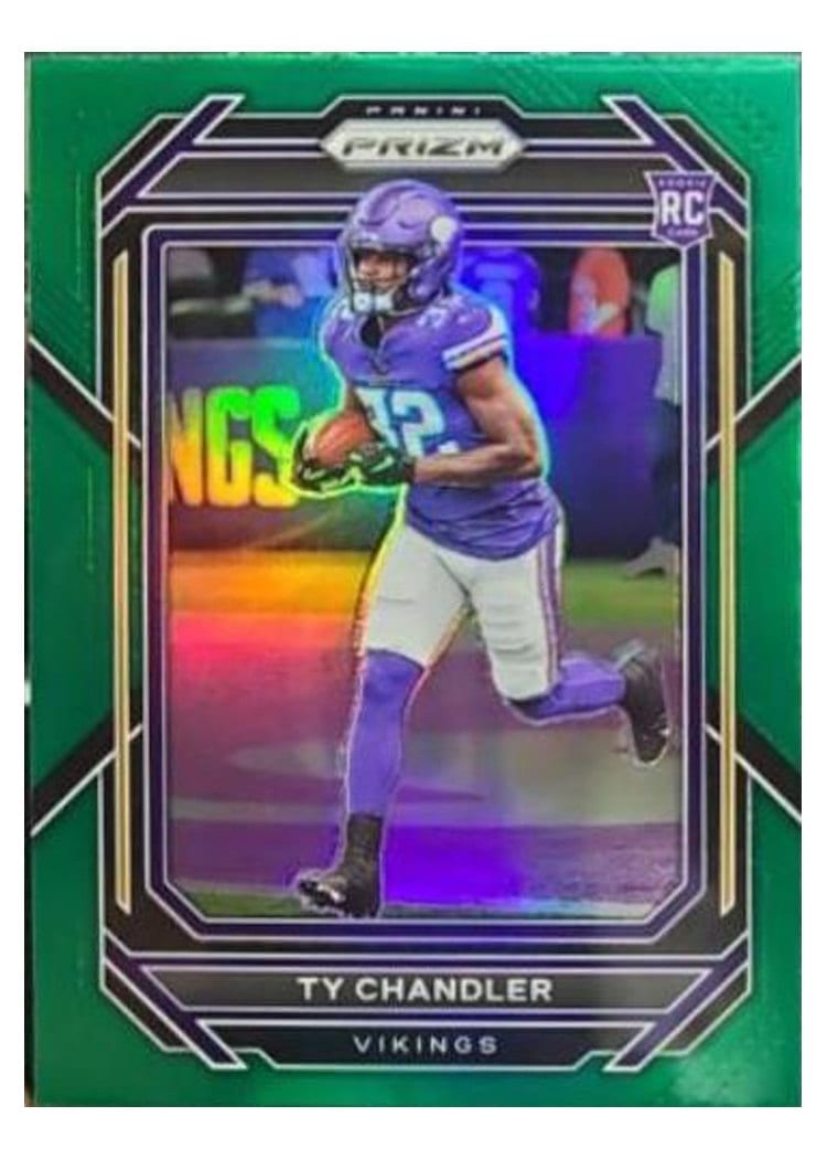2022 Panini Prizm Base Set Ty Chandler Green #348 card
