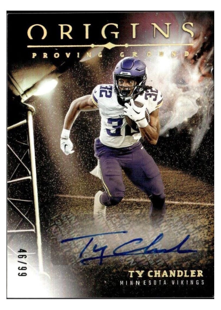 2024 Panini Origins Proving Ground Signatures Ty Chandler #PGS-TCH card