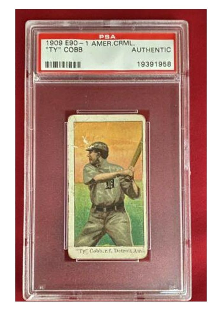 1909 E90-1 American Caramel Ty' Cobb card