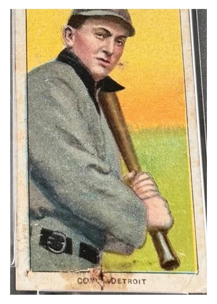 1909 T206 Sovereign 150 Ty Cobb card