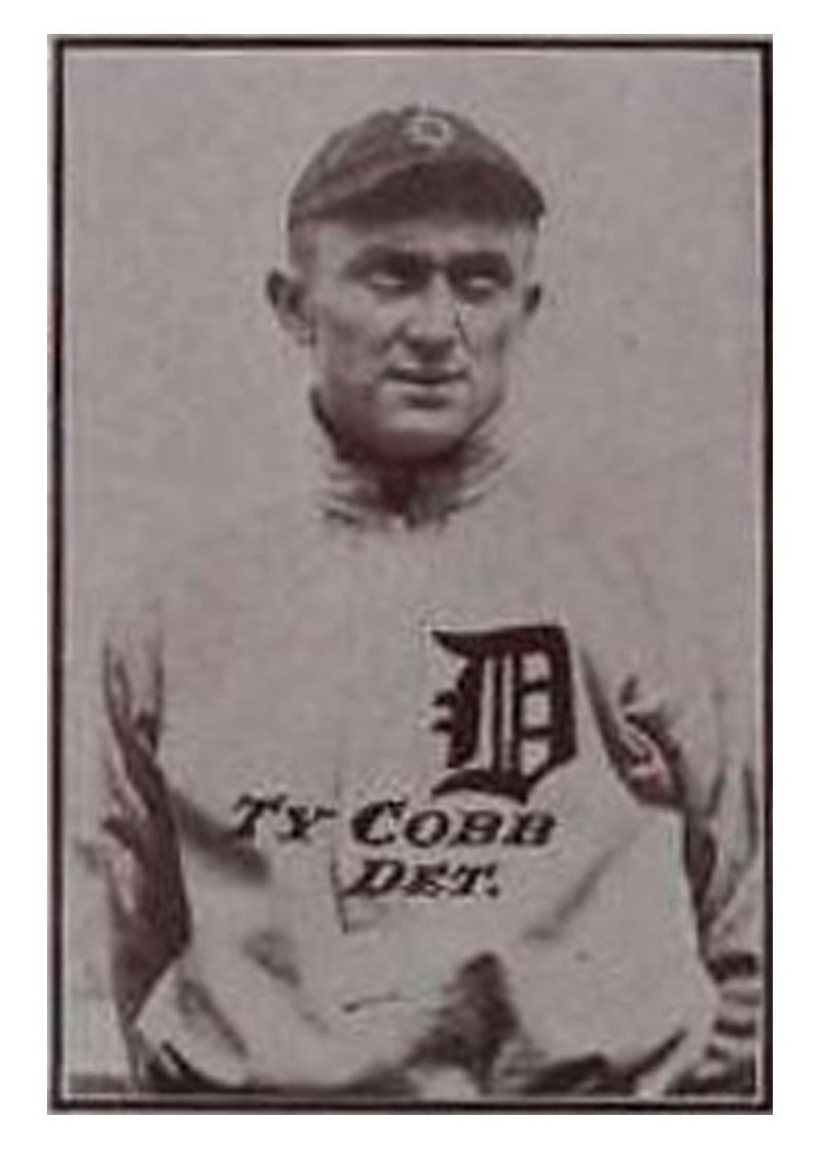 1913 National Game Ty Cobb card