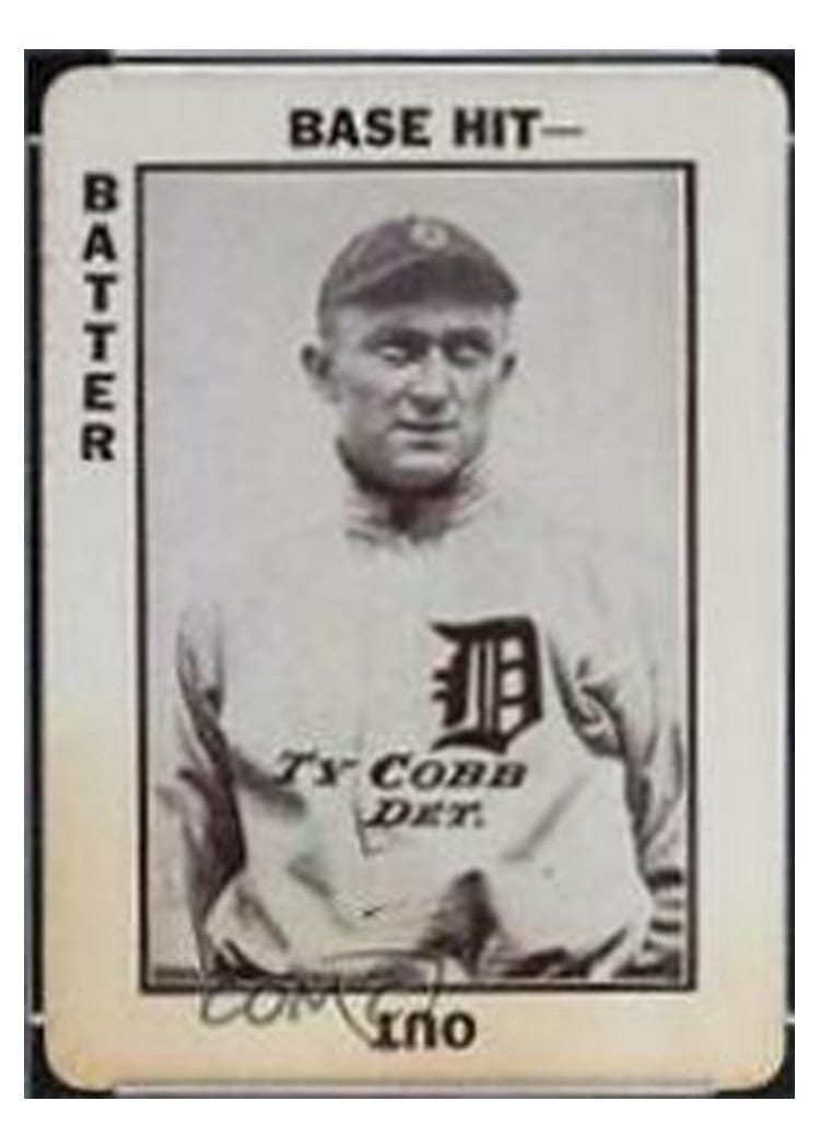 1913 Tom Barker Game Ty Cobb card