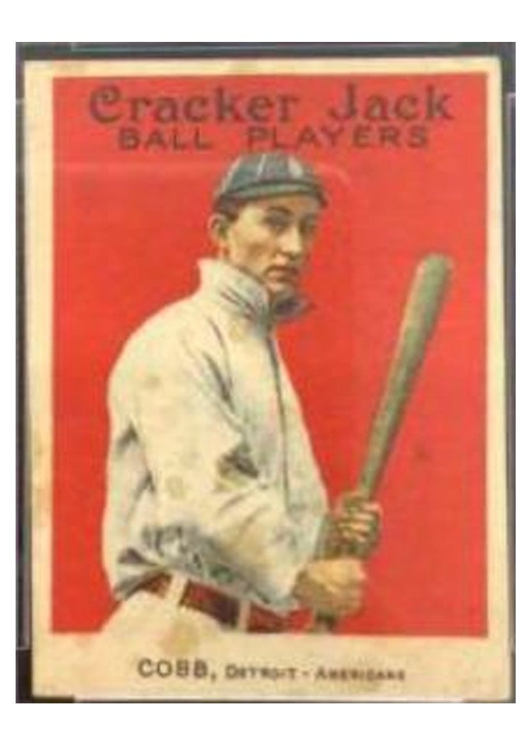 1915 Cracker Jack Ty Cobb #30 card