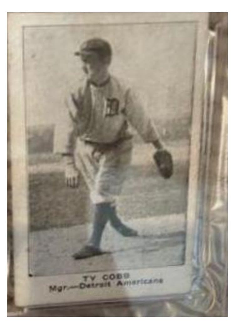1921 E121 American Caramel Series of 80 Ty Cobb card