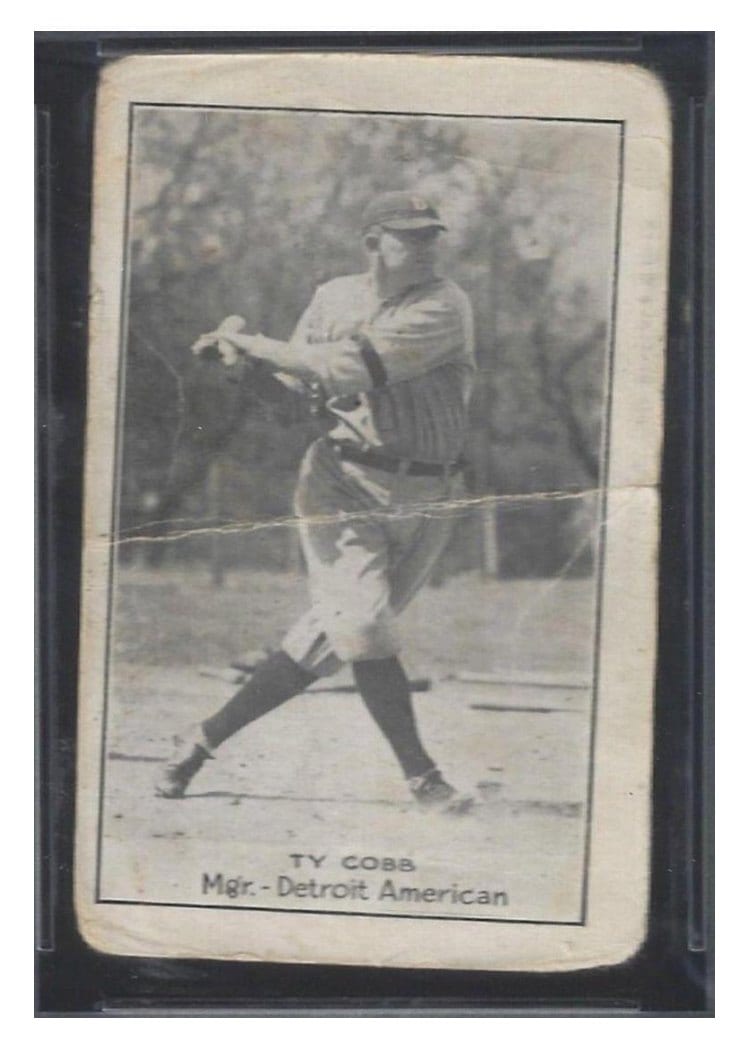 1921 E220 National Caramel Ty Cobb card