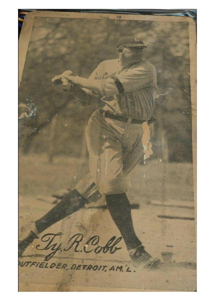 1921 Exhibits Ty Cobb card
