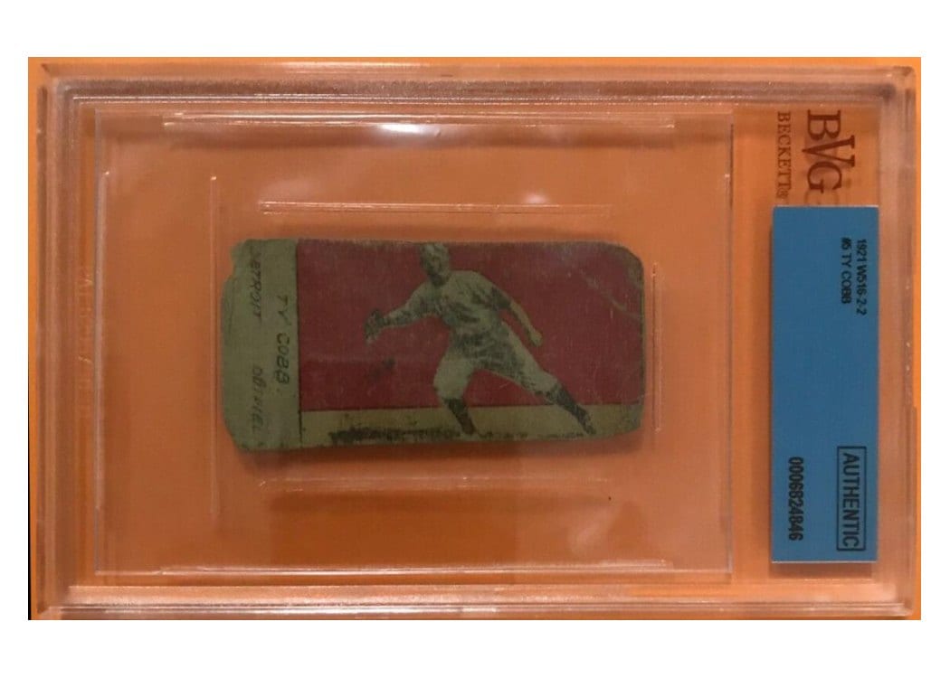 1921 W516 2 2 Ty Cobb #5 card
