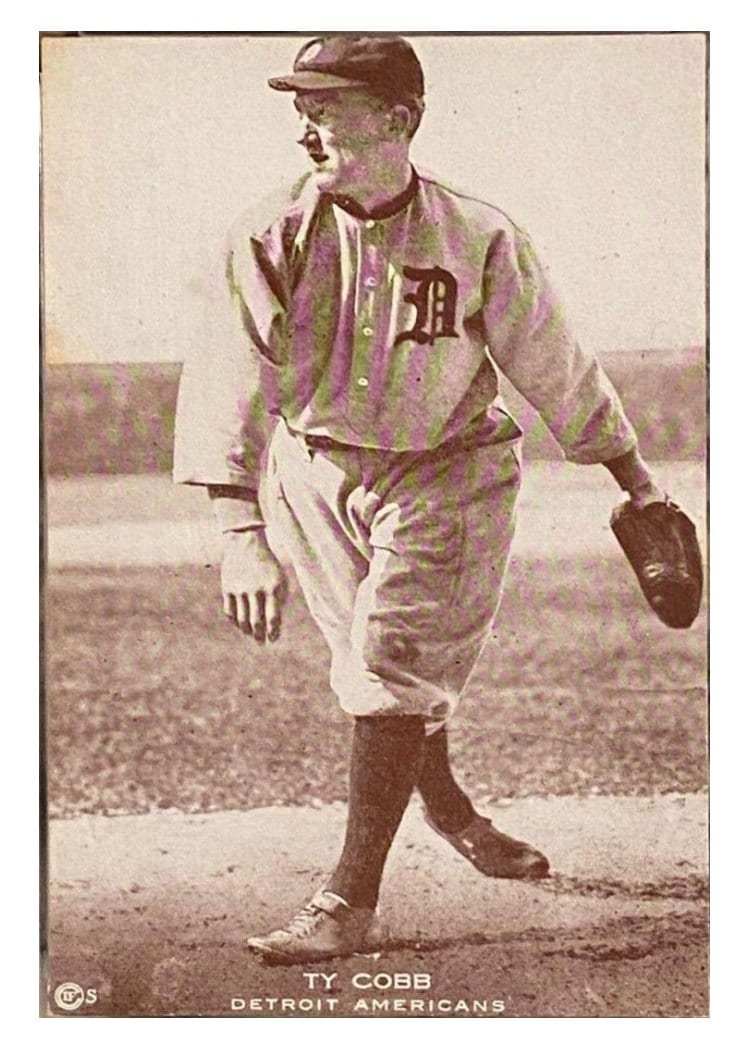 1922 Eastern Exhibit Ty Cobb card