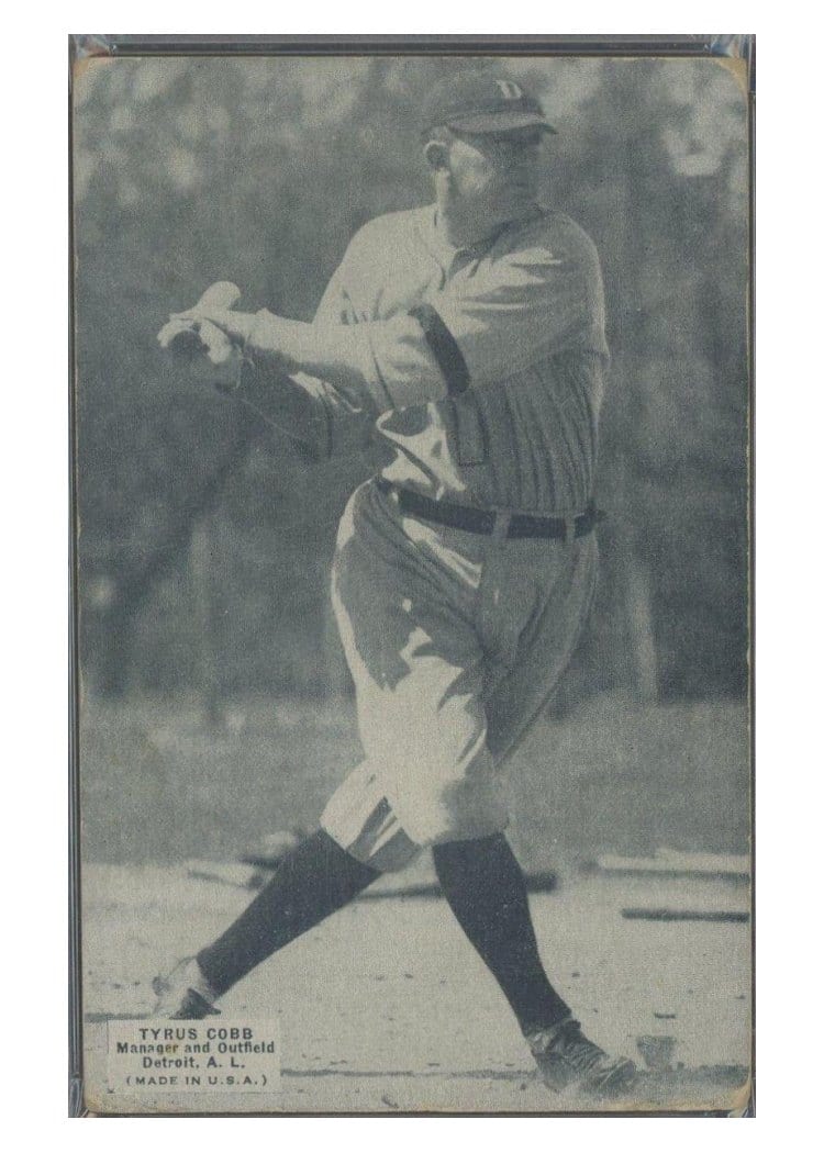 1925 Exhibits Ty Cobb card