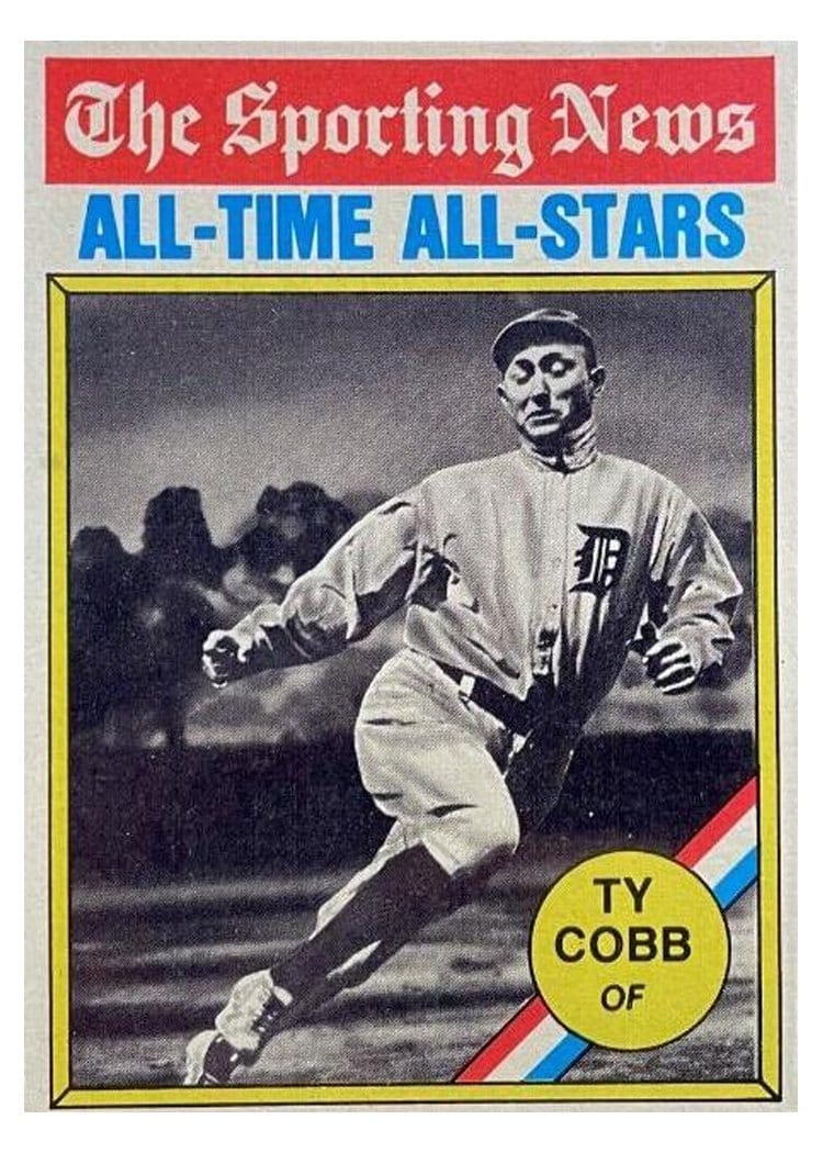 1976 Topps Ty Cobb All Time All Star #346 card