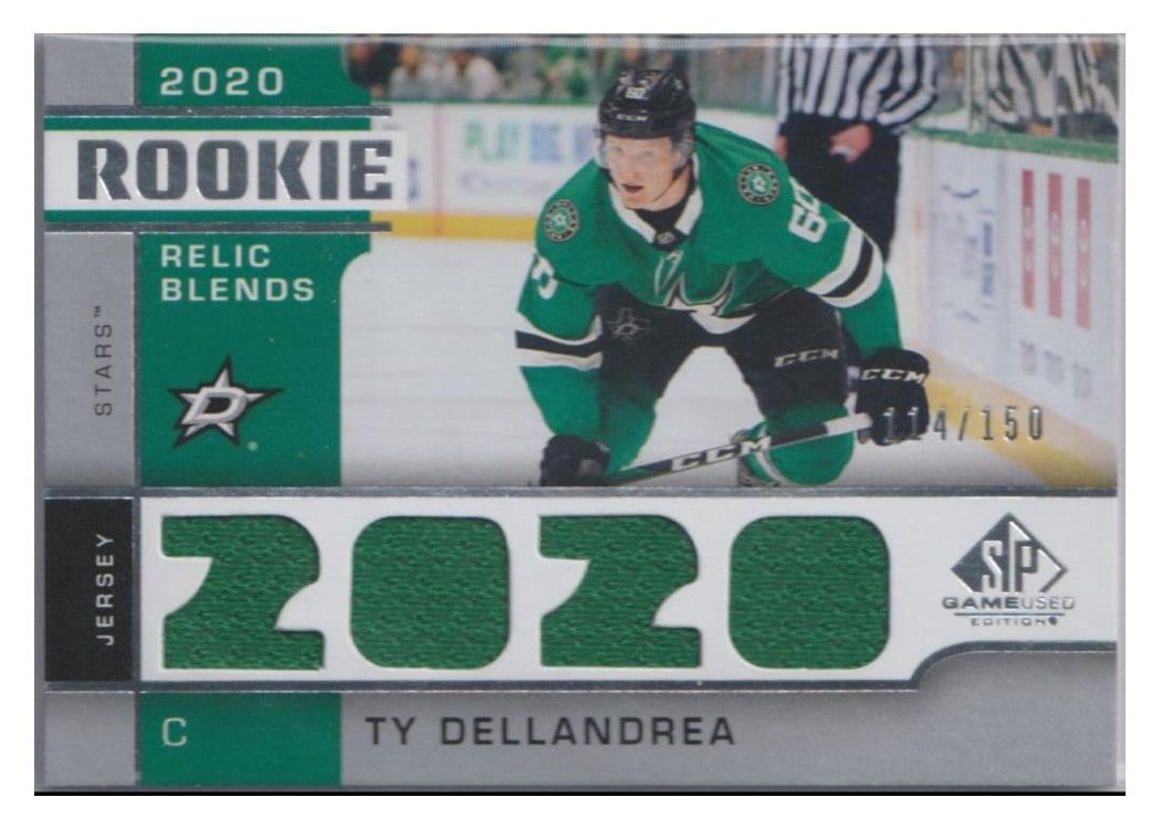 2020-21 SP Game Used Rookie Relic Blends Ty Dellandrea #RB-TD card