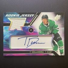 2020-21 SPx Rookie Autograph Jersey Ty Dellandrea #TD card