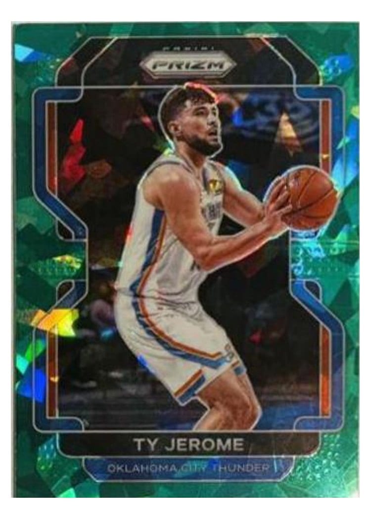2021-22 Panini Prizm Base Set Ty Jerome Green Ice Prizm #214 card