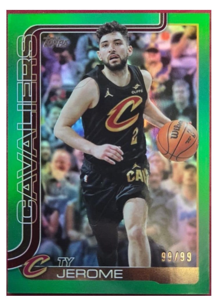 2025-26 Topps Base Set Ty Jerome Holo Green Foil #83 card