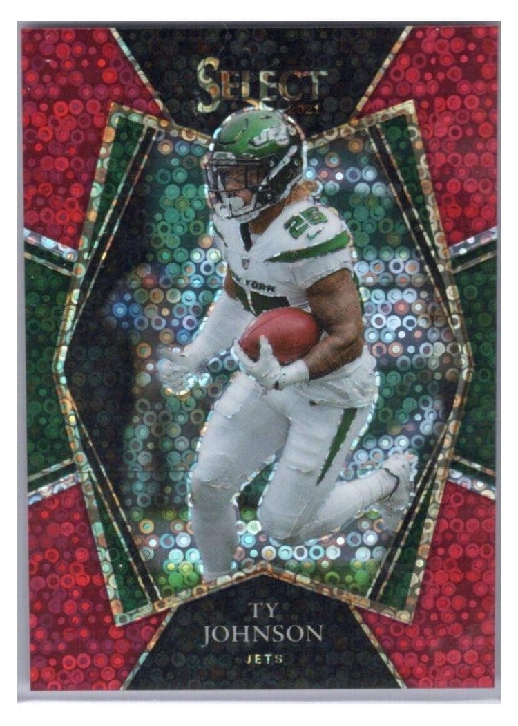 2021 Panini Select Base Set Ty Johnson Red Disco #127 card