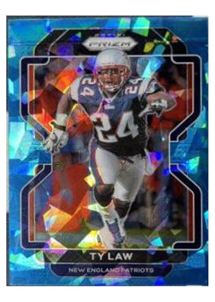 2021 Panini Prizm Base Set Ty Law Blue Ice Prizm #103 card