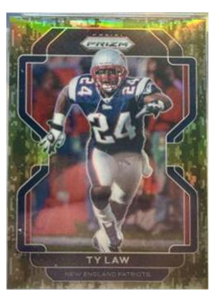 2021 Panini Prizm Base Set Ty Law Forest Camo Prizm #103 card
