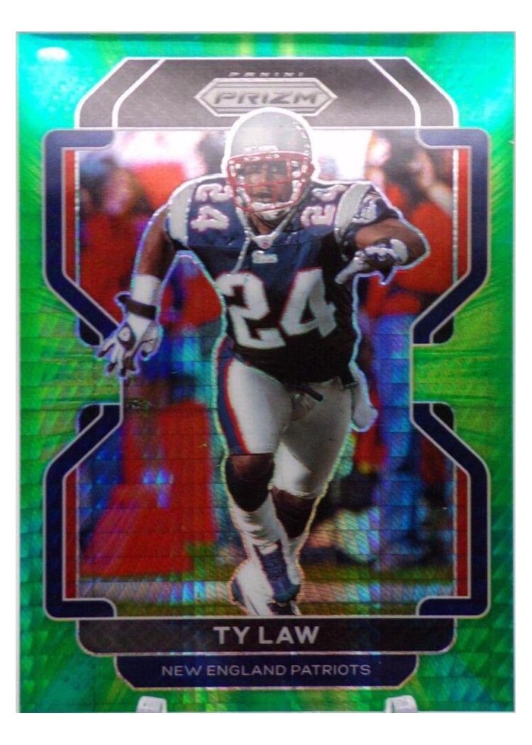 2021 Panini Prizm Base Set Ty Law Hyper Prizm #103 card