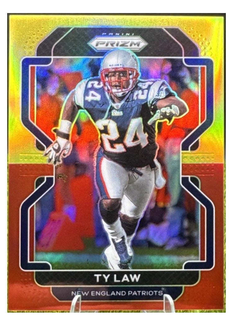 2021 Panini Prizm Base Set Ty Law Yellow Red Prizm #103 card