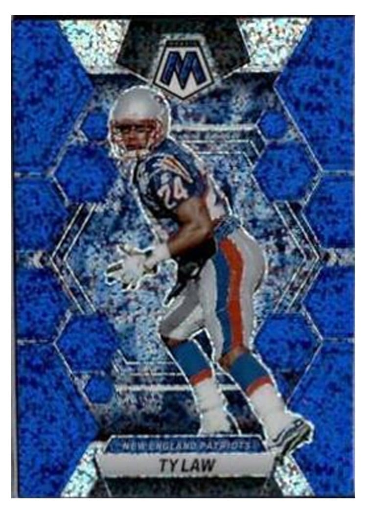 2023 Panini Mosaic Ty Law Blue Sparkle #167 card