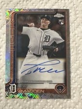 2025 Topps Chrome Logofractor Edition Rookie Autographs Ty Madden #RA-TM card