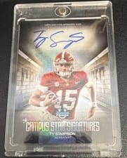 2025 Bowman University Chrome Campus Star Signatures Ty Simpson #CSS-TS card
