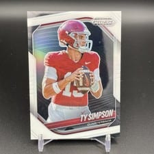 2025 Panini Prizm Black Base Set Ty Simpson #152