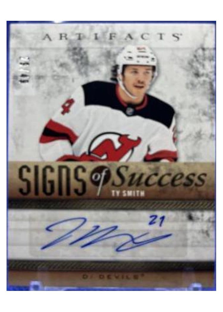 2021-22 Upper Deck Artifacts Signs of Success Ty Smith #SOS-TS card