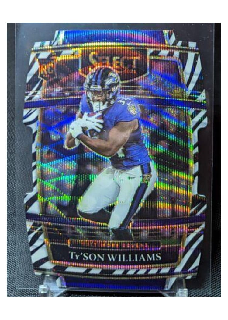 2021 Panini Select Base Set Ty'Son Williams Zebra Die Cut #99 card