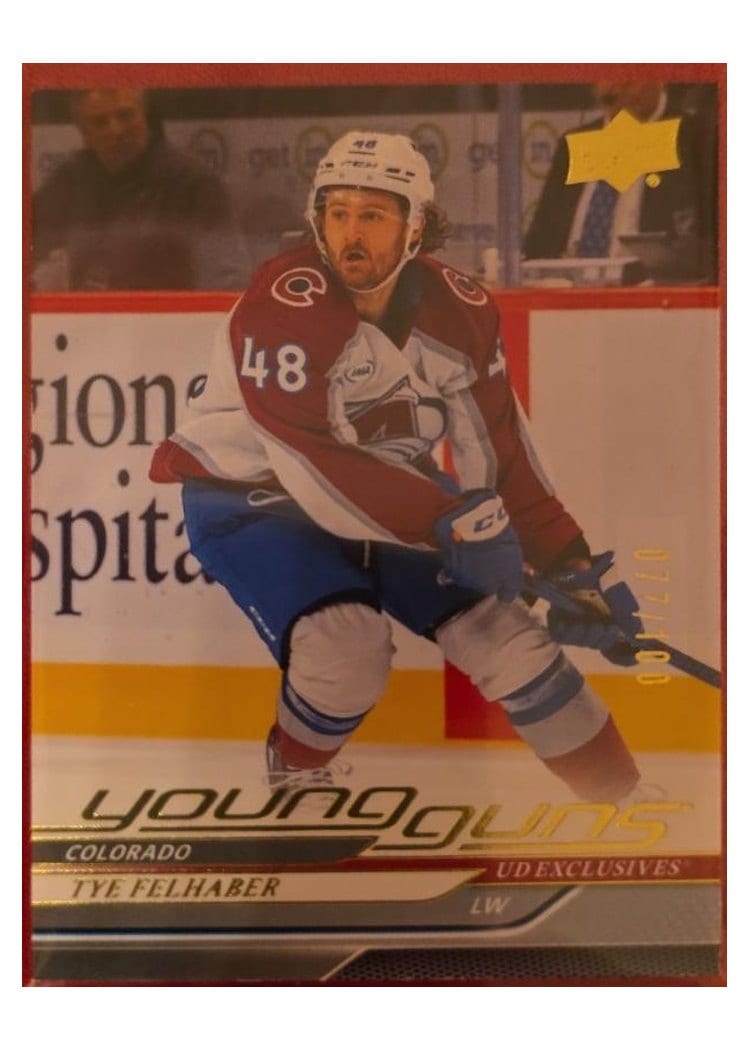 2024-25 Upper Deck Base Set Tye Felhaber Exclusive #707 card