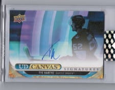 2024-25 Upper Deck Clear Cut Canvas Signatures Tye Kartye #CS-TK card