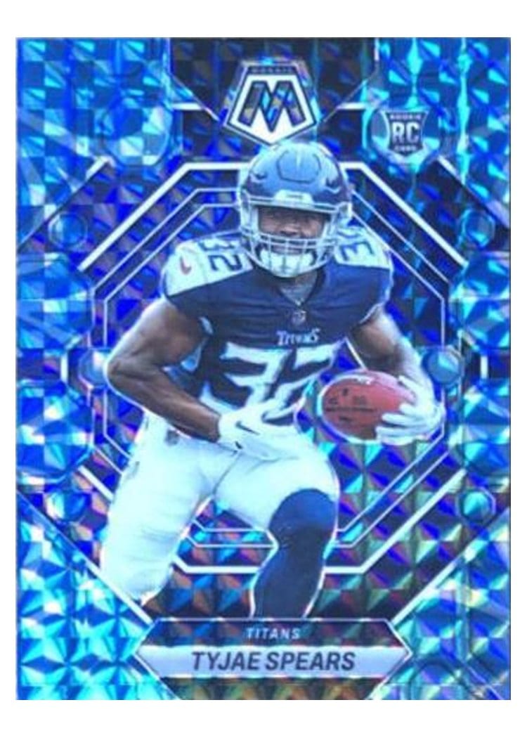 2023 Panini Mosaic Base Set Tyjae Spears Reactive Blue #369 card