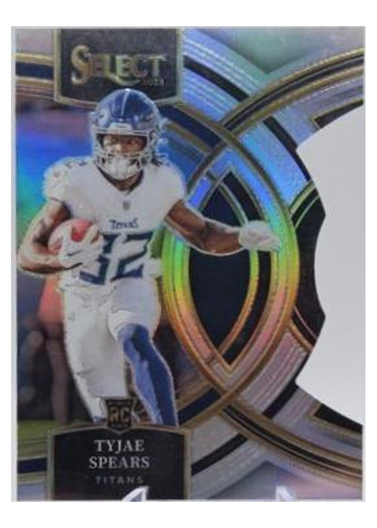 2023 Panini Select Base Set Tyjae Spears Silver Prizm Die-Cut #172 card