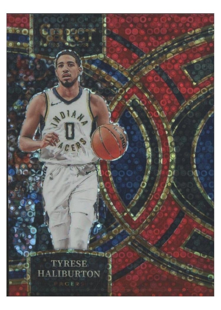 2023 Panini Select Base Set Tyjae Spears Disco Red Prizm #172 card