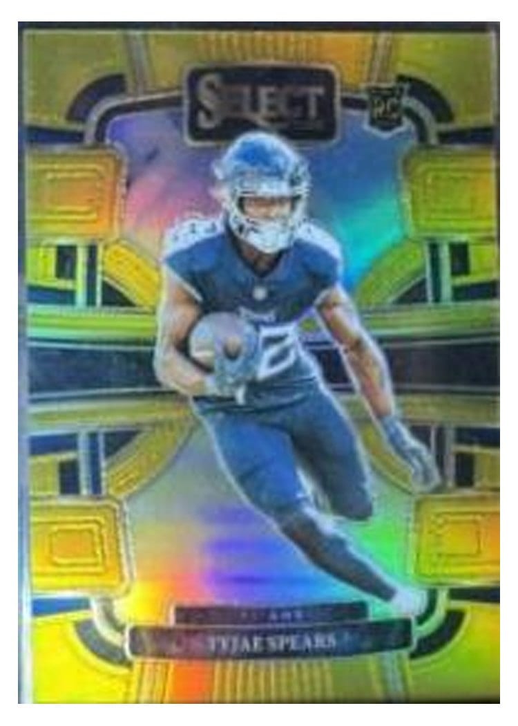 2023 Panini Select Base Set Tyjae Spears Gold Prizm #97 card