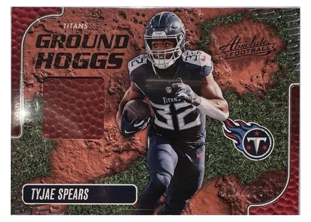 2024 Panini Absolute Ground Hoggs Materials Tyjae Spears #GHM-TSS card