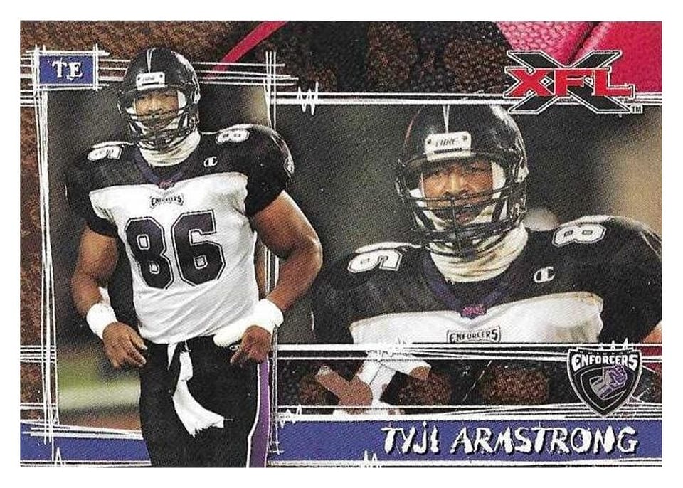 2001 Topps XFL Tyji Armstrong #51 card