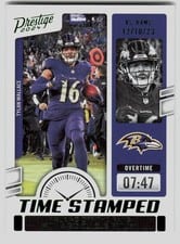 2024 Panini Prestige Time Stamped Tylan Wallace #TS-TWE card