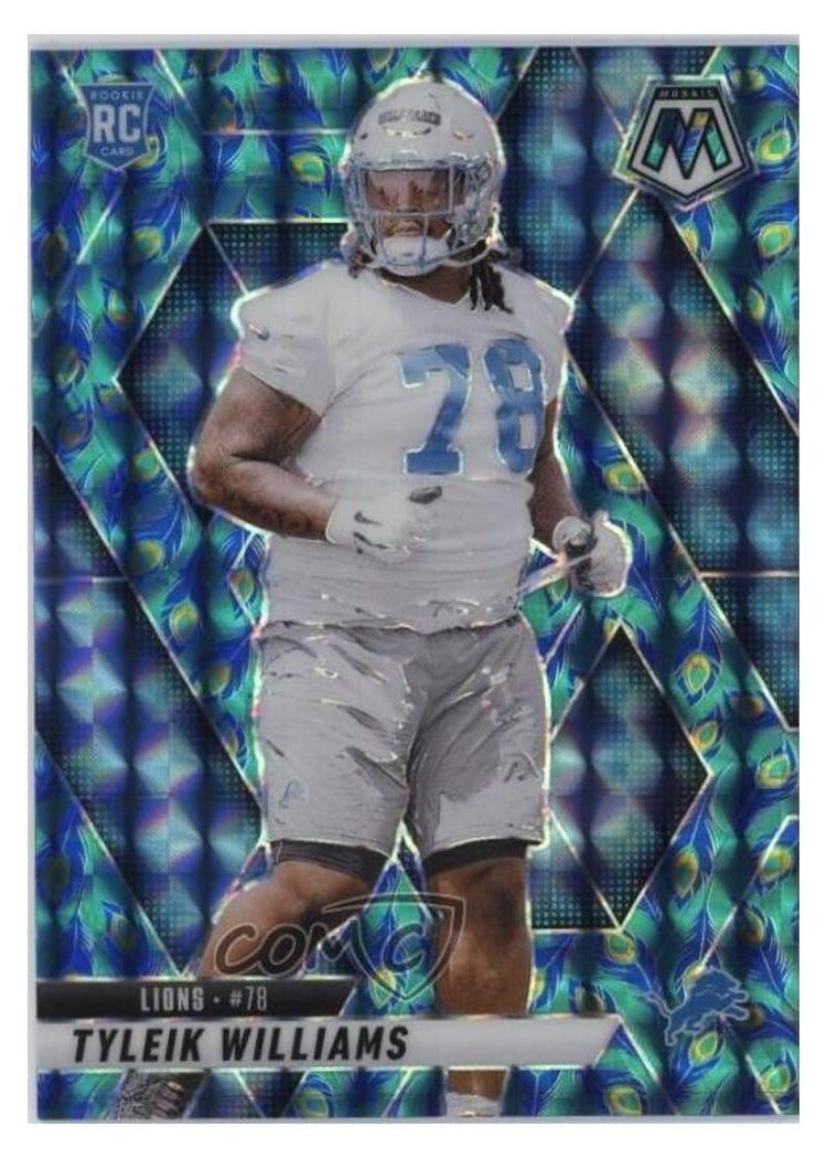2025 Panini Mosaic Base Set Tyleik Williams Choice Peacock #397 card