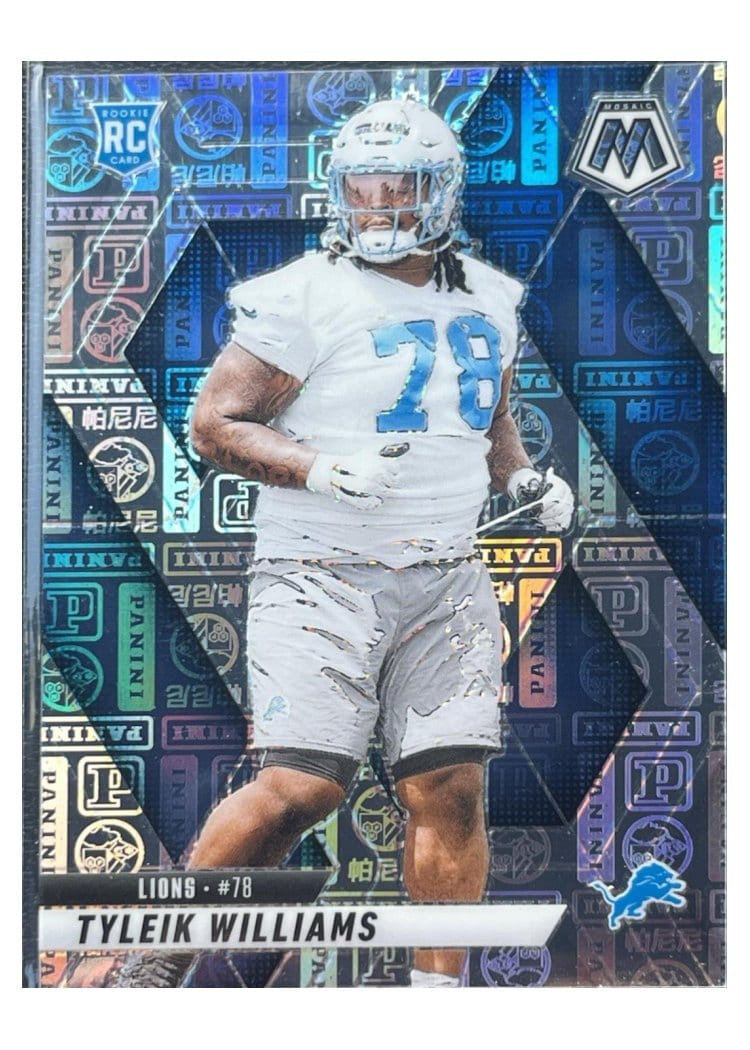 2025 Panini Mosaic Base Set Tyleik Williams Silver Knight #397 card