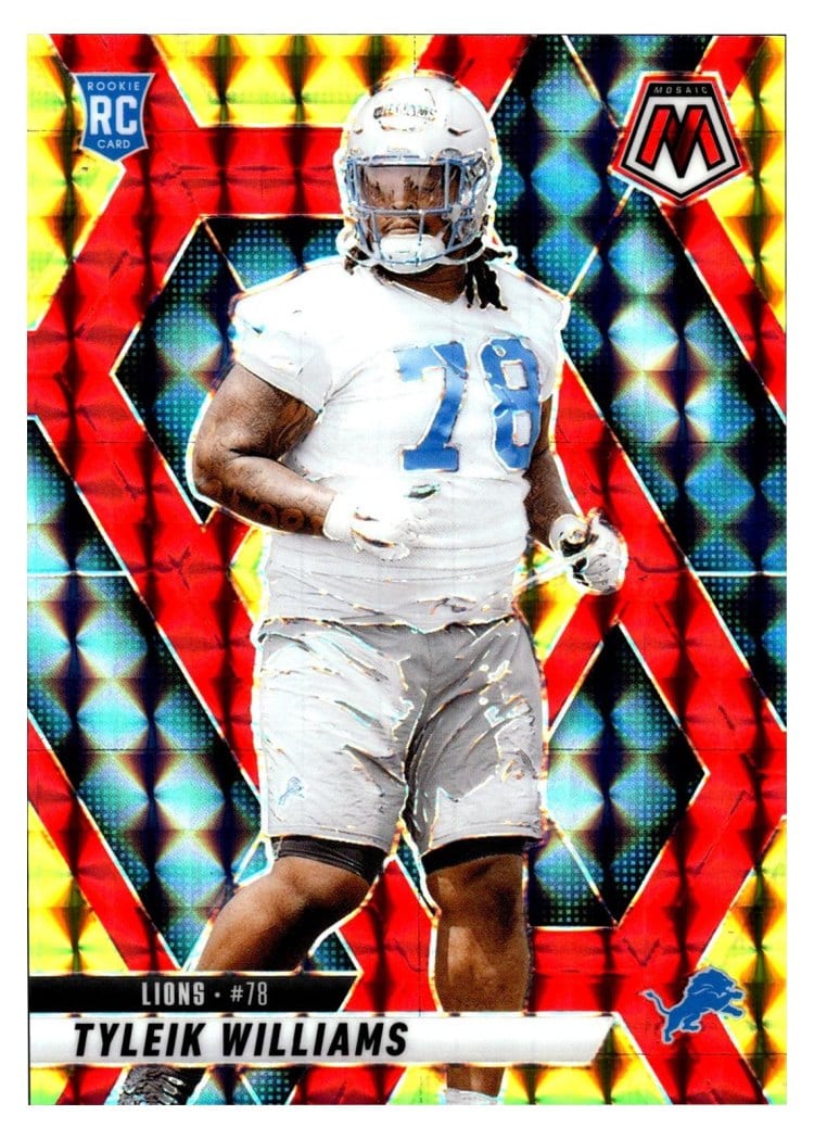 2025 Panini Mosaic Base Set Tyleik Williams Choice Red Yellow #397 card