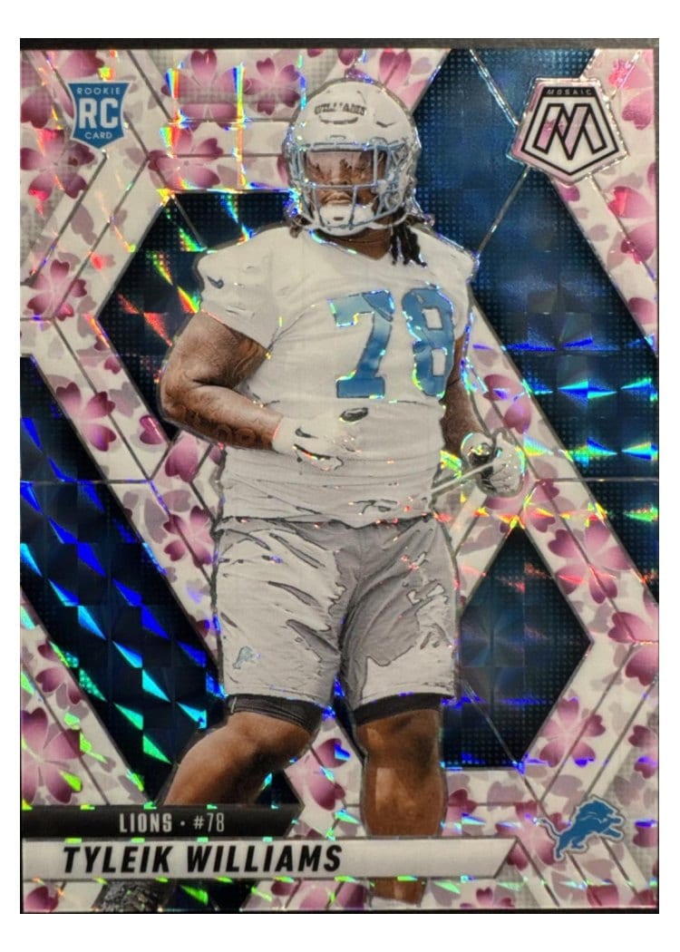 2025 Panini Mosaic Base Set Tyleik Williams Choice Cherry Blossom #397 card