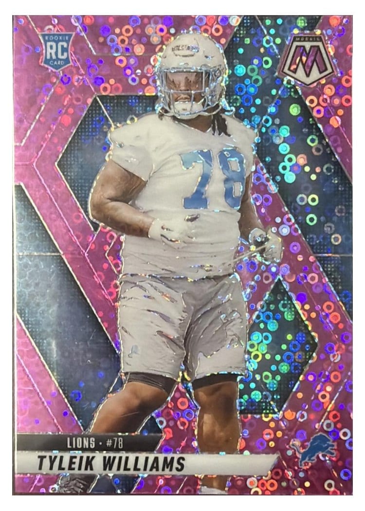 2025 Panini Mosaic Base Set Tyleik Williams No Huddle Pink #397 card