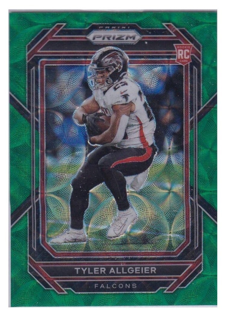 2022 Panini Prizm Base Set Tyler Allgeier #344 card