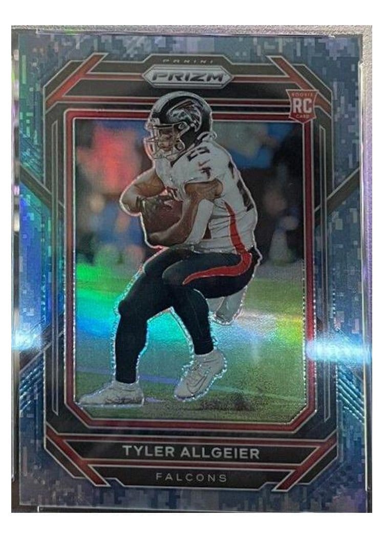 2022 Panini Prizm Base Set Tyler Allgeier #344 card