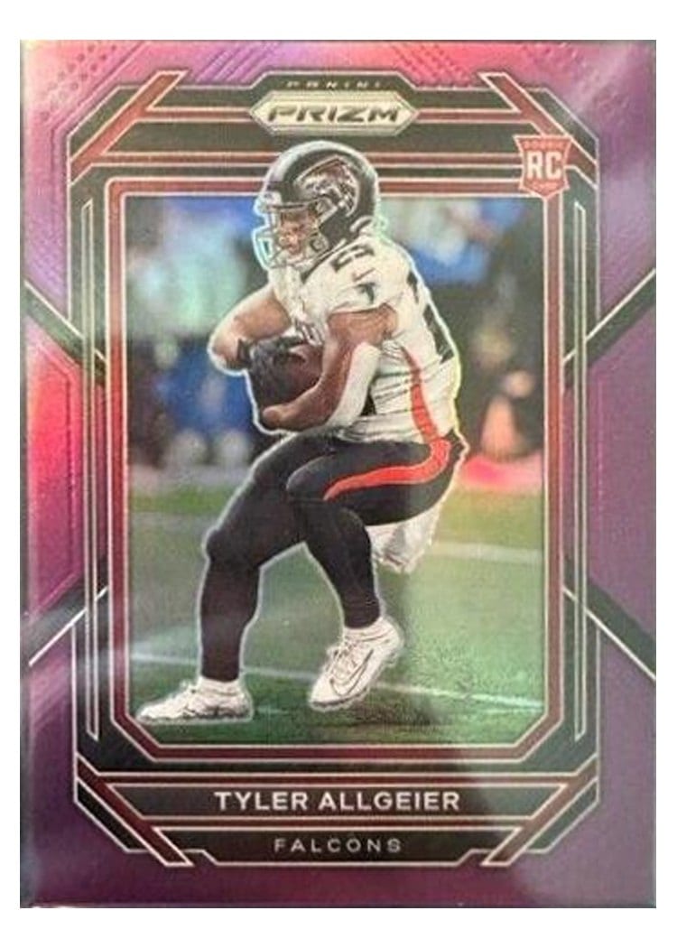 2022 Panini Prizm Base Set Tyler Allgeier #344 card