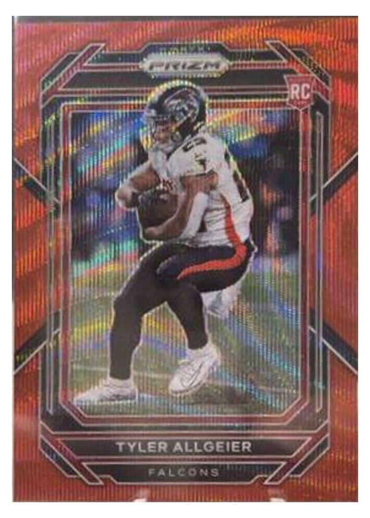 2022 Panini Prizm Base Set Tyler Allgeier Red #344 card