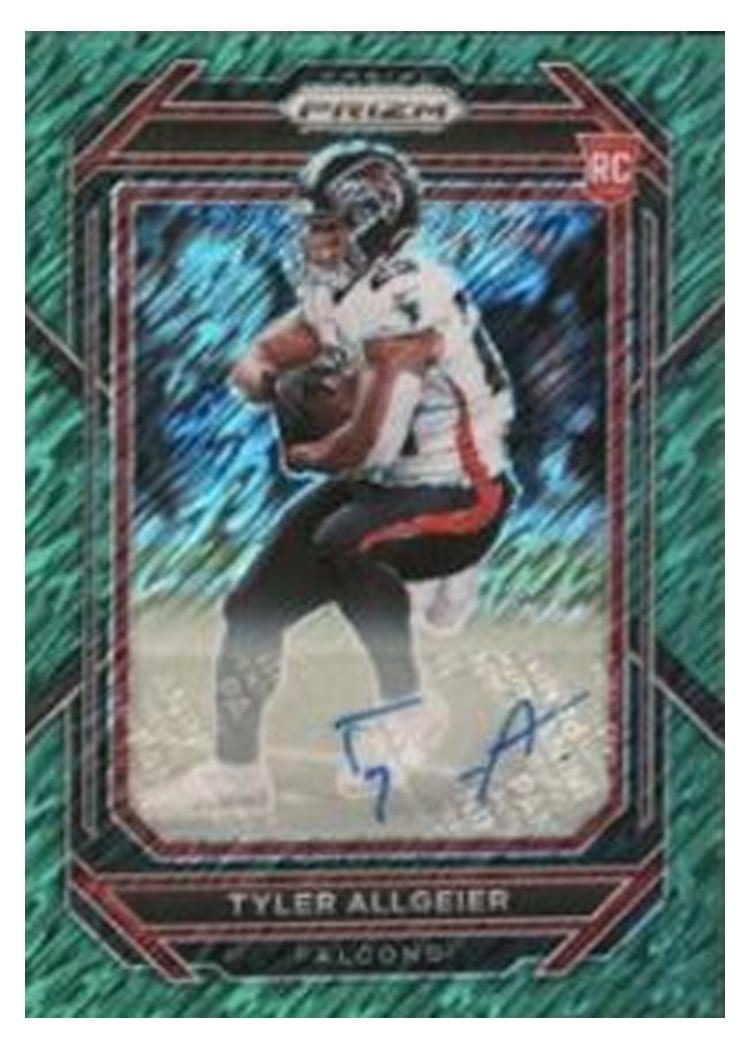 2022 Panini Prizm Base Set Tyler Allgeier #344 card