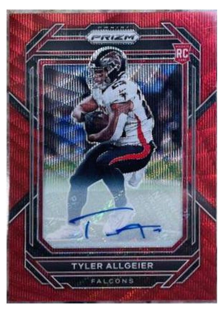 2022 Panini Prizm Base Set Tyler Allgeier #344 card